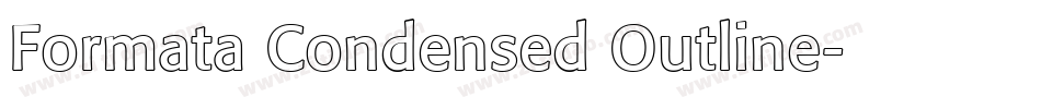 Formata Condensed Outline字体转换
